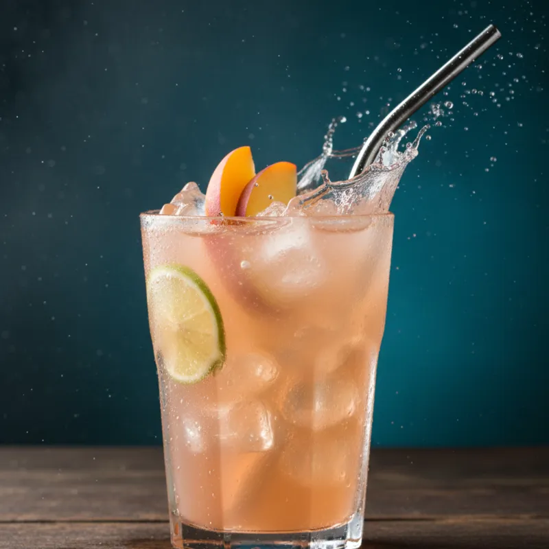 Cool Peach — Mocktails at Grüv, Bahria Town Lahore