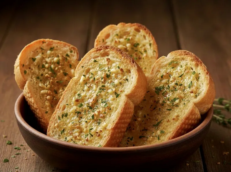 Garlic Bread (4 pc) — Appetizers & Fry Corner at Grüv, Bahria Town Lahore